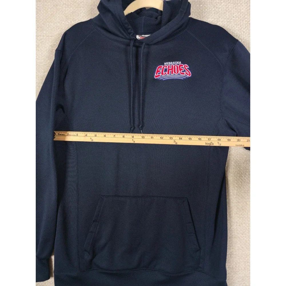 Badger Sport Nebraska Echoes Hoodie Navy Blue Mens S  Athletic Pullover‎